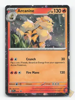 Pokemon TCG - Arcanine 011 Lightly Played Holo Promo Scarlet & Violet Promo - Image 1