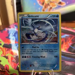 Pokemon TCG Articuno Roaring Skies 16/108 Cracked Ice Holo LP - Image 1