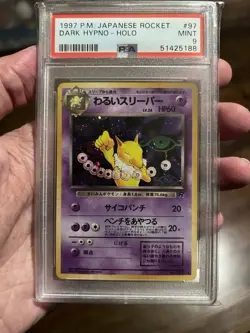 1997 Pokemon Dark Hypno Holo Japanese TEAM Rocket #97 PSA 9 MINT US SELLER - Image 1