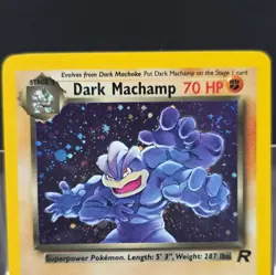 Wizards Pokemon TCG Dark Machamp 10/82 Team Rocket Holo Rare English 70HP 2000 - Image 5