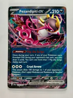 Fezandipiti ex 2024 Pokemon SV Shrouded Fable Double Rare Holo #038/064 * NM - Image 1