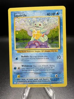 Squirtle 001/034 holo TCG Classic Blastoise Pokemon Near Mint - Image 1