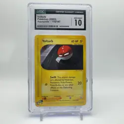 Voltorb #115 CGC 10 Gem Mint Aquapolis Pokemon TCG - Image 1