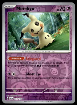 Mimikyu 097/193 Rare Paldea Evolved Pokemon Reverse Holo Lightly Played - Image 1
