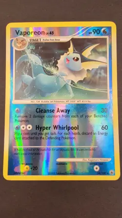 Vaporeon Majestic Dawn Reverse Holo Rare 34/100 - Image 1