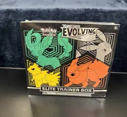 Pokemon TCG SWSH: Evolving Skies Elite Trainer Box Factory Sealed, Dent,See Pics - Image 1