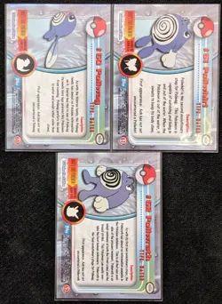 1999 Topps Blue Logo Pokemon - #60 Poliwrath, #61 Polywhirl, #62 Poliwrath - Image 2