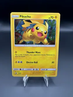 Pokemon TCG Pikachu SM76 SM Promo Holo Basic English NM* - Image 1