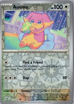 Audino 173/197 2023 SV Obsidian Flames Reverse Holo Common NM - Image 1