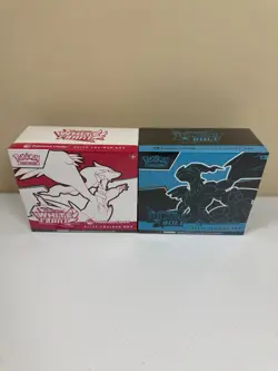 Black Bolt and White Flare POKEMON CENTER ETB Elite Trainer Box SEALED SET - Image 1