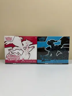 Black Bolt and White Flare POKEMON CENTER ETB Elite Trainer Box SEALED SET - Image 2