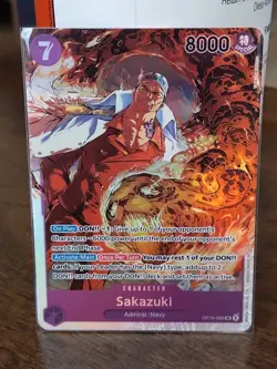 ONE PIECE TCG -SAKAZUKI OP16-065 SR THE TIME OF BATTLE ENG NM - Image 1