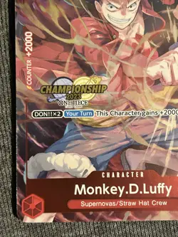 Monkey.D.Luffy (006) CS 2023 Celebration Pack Exclusive Stamped Promo Card - Image 3