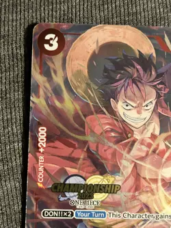 Monkey.D.Luffy (006) CS 2023 Celebration Pack Exclusive Stamped Promo Card NM - Image 2