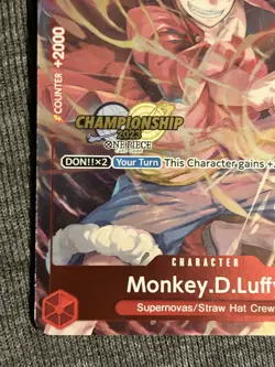 Monkey.D.Luffy (006) CS 2023 Celebration Pack Exclusive Stamped Promo Card NM - Image 3