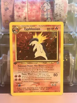 2000 POKEMON NEO GENESIS 1ST ED #18 TYPHLOSION-HOLO - Image 1