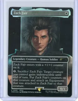Final Fantasy VII Rebirth Switch 2 Zack Fair Magic The Gathering Promo Card - Image 1