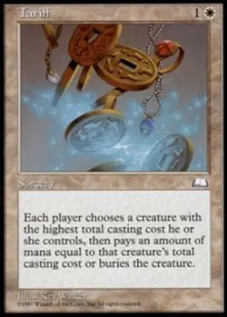 MTG magic cards 1x Tariff Weatherlight Light Play, English - Image 1