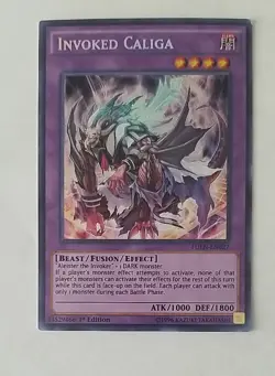 Yugioh Invoked Caliga FUEN-EN027 Secret Rare 1st Ed NM - Image 1