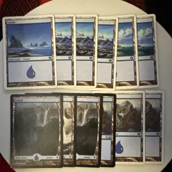 Magic: The Gathering Bulk Basic Land Lot | MTG | 12 - Island 9 & M10 - Image 1