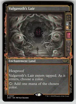 Valgavoth's Lair (Showcase) Rare Duskmourn: House of Horror 327 MTG NM 2024 - Image 1