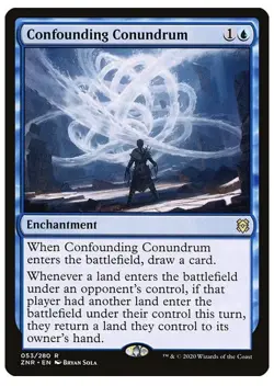 x4 NM (Playset) Confounding Conundrum, MTG, Zendikar Rising, Magic, 53 - Image 1