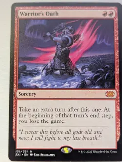 Warrior's Oath MTG NDouble Masters 2022 Magic the Gathering English NM-Mint - Image 1