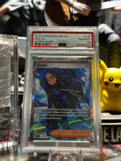 2023 Pokemon Obsidian Flames Geeta Full Art Trainer Ultra Rare #218/197 PSA 10 - Image 1