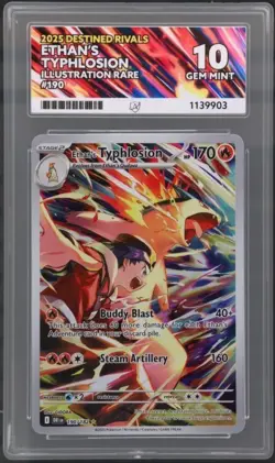 Pokemon TCG Ethans Typhlosion Destined Rivals 190/182 Illustration Rare Ace 10 - Image 1