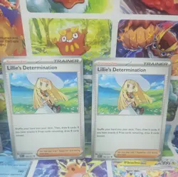 4x Lillie's Determination 192/217 UC Ascended Heroes Pokemon NM/M Playset x4 - Image 4