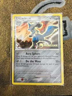 Pokemon Lucario 53/127 Platinum STAFF Prerelease Promo Pack SEALED!! - Image 1