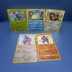 Pokemon Shining Fates & hidden Fates Shiny Lot of 5 Dartrix Snom Oranguru & More - Image 1