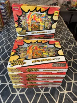 Pokemon TCG: Mega Evolution Ascended Heroes Mega Emboar ex Box Factory-Sealed - Image 2