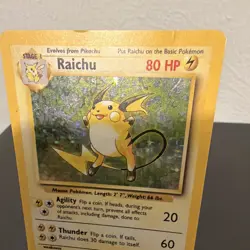 Wizards of the Coast Pokemon TCG Raichu 14/102 Base Set Holo Rare EN 1999 - Image 4