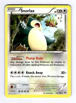 Snorlax XY - BREAKthrough #118 (2015) Uncommon NM Pokemon - Image 1