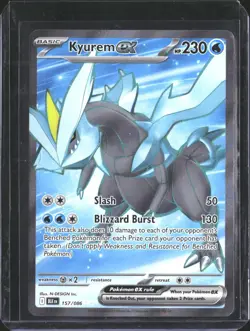 Kyurem ex 157/086 Holo Ultra Rare Black Bolt Pokemon NM/M - Image 1