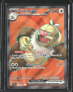 Slaking ex 227/191 Ultra Rare Surging Sparks Pokemon NM/M - Image 1