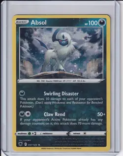Absol 097/189 Chosmos Holo Astral Radiance Pokemon Near Mint - Image 1