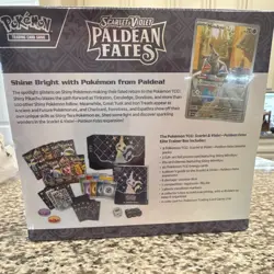 SEALED Pokemon Scarlet & Violet Paldean Fates Elite Trainer Box - Mimikyu - Image 2