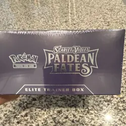 SEALED Pokemon Scarlet & Violet Paldean Fates Elite Trainer Box - Mimikyu - Image 3