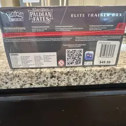 SEALED Pokemon Scarlet & Violet Paldean Fates Elite Trainer Box - Mimikyu - Image 4