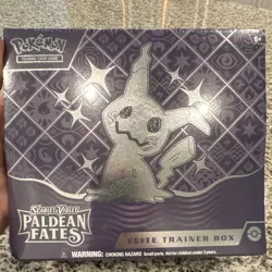 SEALED Pokemon Scarlet & Violet Paldean Fates Elite Trainer Box - Mimikyu - Image 5