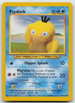 Psyduck 79/105 Common Neo Destiny Pokemon Unlimited Near Mint - Image 1