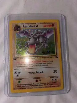 Pokemon Aerodactyl 60 HP 1st edition Holo Prerelease - Image 1