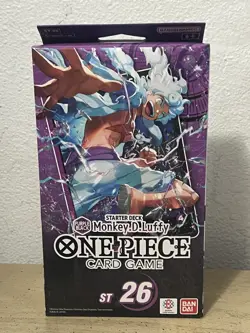 Purple Black Monkey D. Luffy ST-26 Starter Deck - One Piece Card Game - EN NEW - Image 1