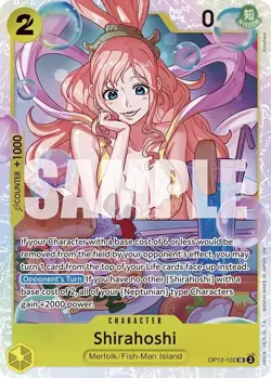 Shirahoshi OP12-102 NM SR Legacy Of The Master One Piece CCG English - Image 1