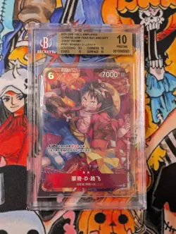 BGS Pristine 10 Monkey D. Luffy P-001 Chinese New Year Promo, One Piece - Image 1