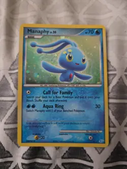 Manaphy 4/12 DP Trainer Kit Holo Pokemon Card LP - Image 1