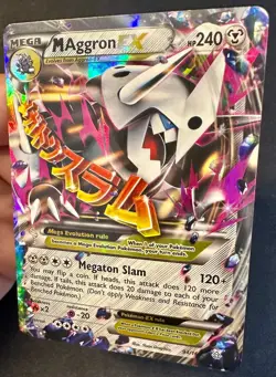 M Aggron EX 94/160 2015 XY Primal Clash Pokemon Card TCG Ultra Rare - Lp/Vlp - Image 2