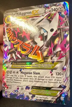 M Aggron EX 94/160 2015 XY Primal Clash Pokemon Card TCG Ultra Rare - Lp/Vlp - Image 3